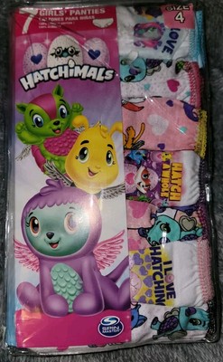 NEW 7 Pack Girls Hatchimals Panties Size 4 Underwear Birds Spin Master Cotton