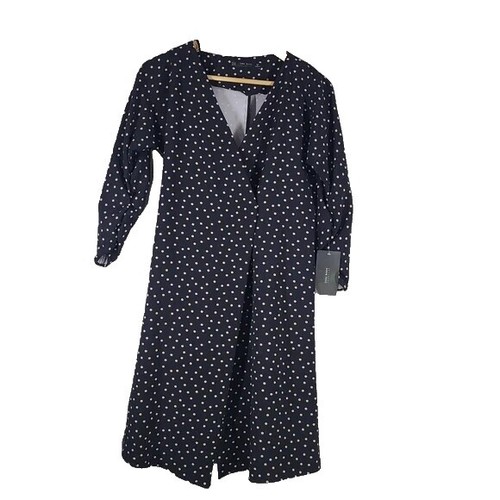 Zara Women Embroidered Dotted Mesh Long Dress Size S NWT | eBay