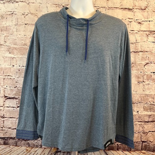 Jason Wu For Eva Air Herren meliert blau Pullover Langarm Lounge Shirt Large