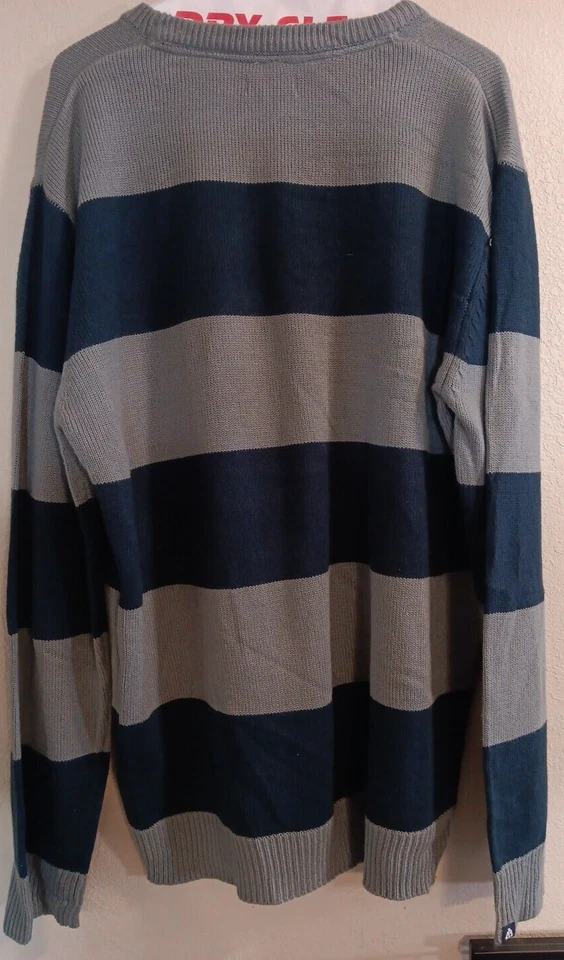 Suéter Matix a rayas gris/azul marino XL para hombre Foto 2 de 2