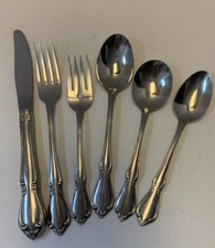 ONEIDA Oneidacraft Deluxe CHATEAU Stainless Flatware 6 PC Place Setting
