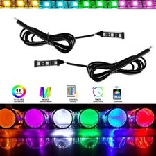 App Bt Led Rgb Devil Demon Eyes For Car Headlight Projector Len Car Motorcycle