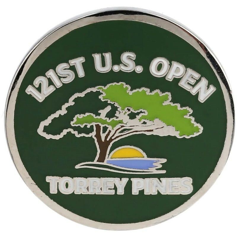 2021 US Open (Torrey Pines) -Flat- (Green) Logo Golf BALL MARKER