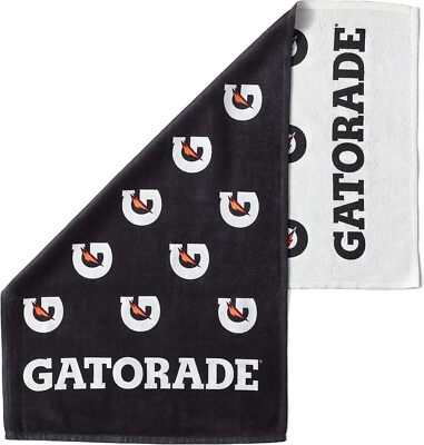 Gatorade Premium Bi-Color Sideline Towel, 100% cotton, Absorbs Sweat 22  x 42?