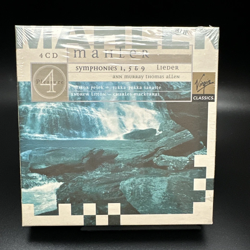 Mahler Symphonies 1,5,9, Murray Allen Litton Mackerras [Virgin 4 CD] SEALED - Image 2 of 4