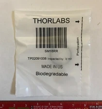 Thorlabs SM18RR	0.750"-40 Retaining Ring for Ø18 mm Lens Mounts