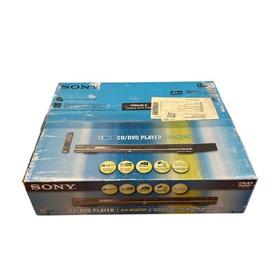 Sony Black CD / DVD Player DVP-NS575P Progressive Scan Brand New Sealed Box