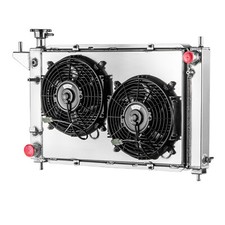 4 Row Radiator Shroud Fan For Ford Mustang V6 V8 3.8 5.0l At Mt 1994 1995 1996