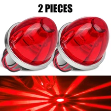 2X BIG LED Watermelon Light Indicator Side Marker Clearance Lamp Truck Trailer