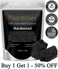 Activated Charcoal Powder 1 lb. HARDWOOD 100% Food Grade Organic Teeth Whitening