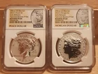 2023-S Reverse Proof Morgan and Peace Dollar Set NGC PF69 Early Release W/OGP