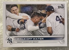 2022 Topps Series 1 #119 WALK-OFF WATER YANKEES CELEBRATE
