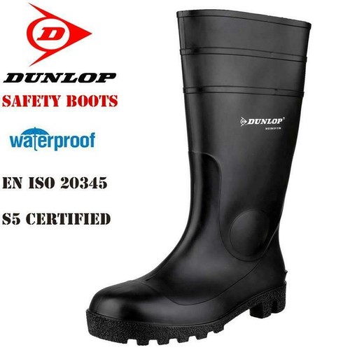 Mens Ladies Dunlop Safety Wellingtons 