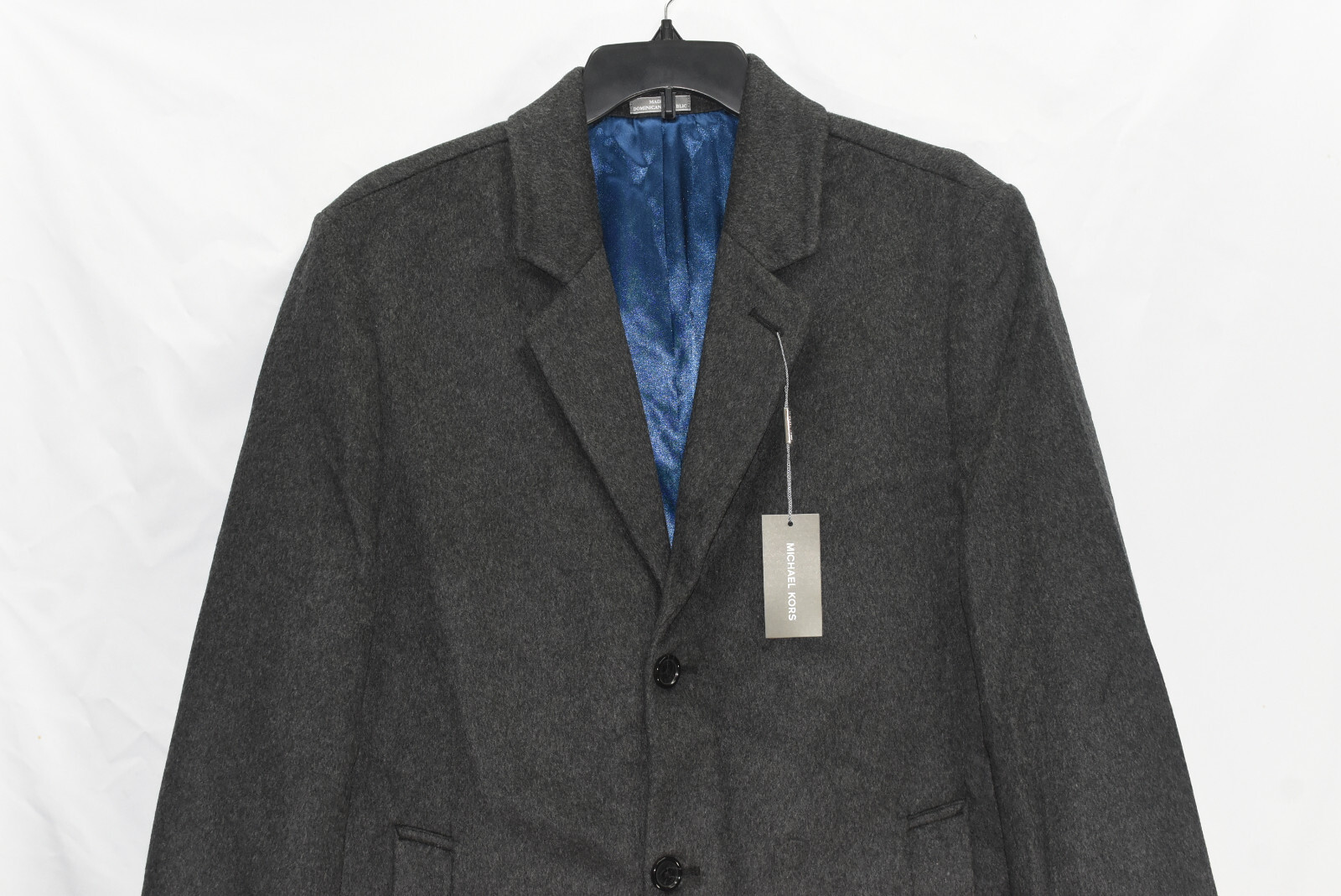 Michael Kors Men's Madison Wool Blend ModernFit Overcoat, Gray, Size