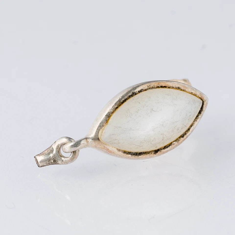 Einzelner Ohrring Ohrstecker Perlmutt 925er Silber 1,49 g - Bild 3 von 3