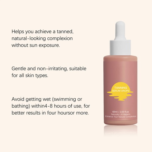 Self-Tanning Drops Tan Accelerator Sun Natural Tanning Drops For Sunbeds - Picture 7 of 12