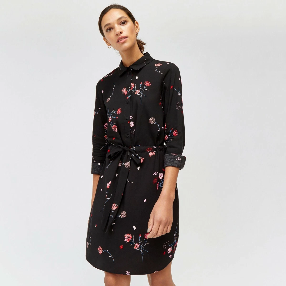 Warehouse black cheap shirt dress