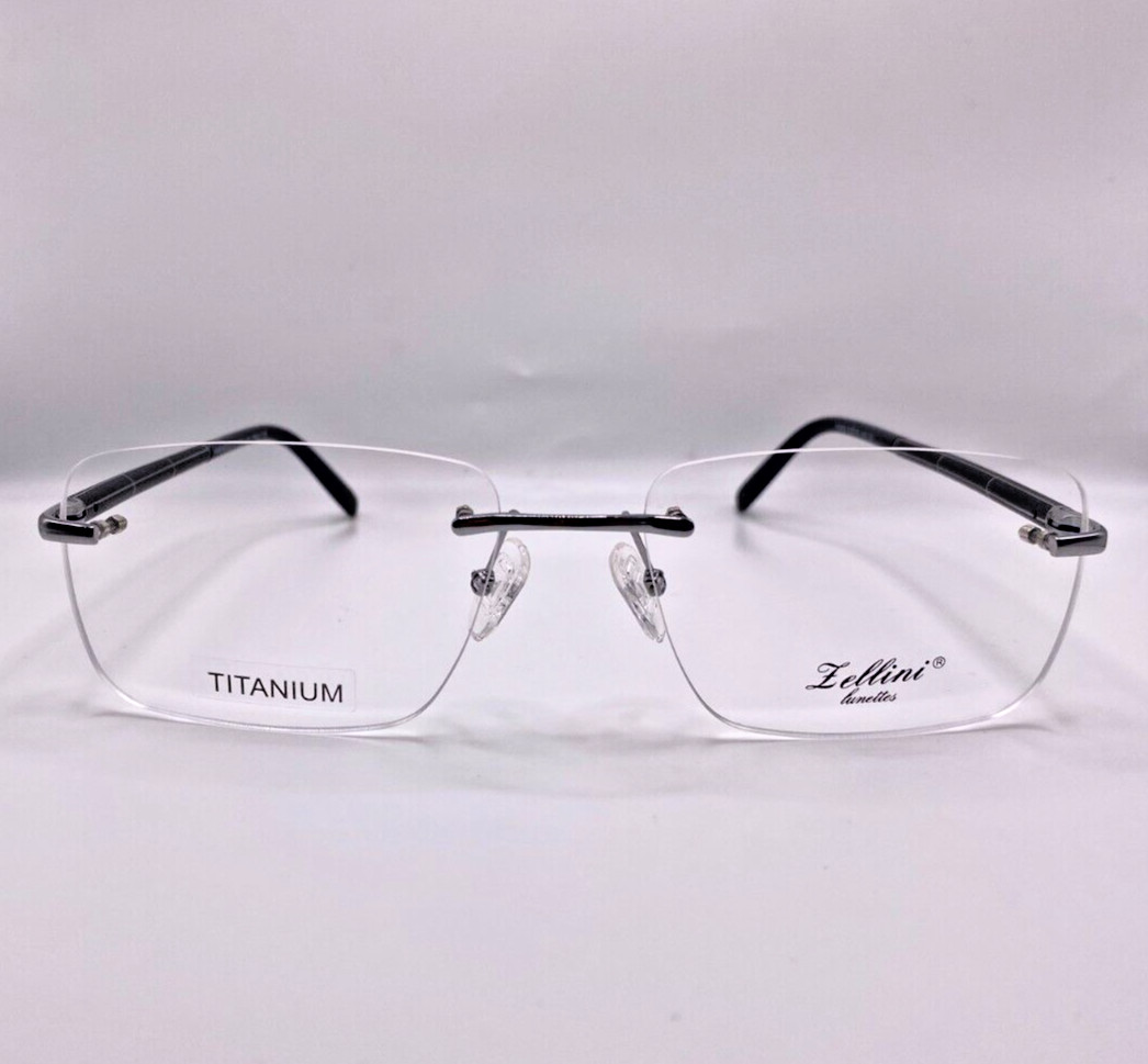 Оправа для очков Zellini Lunettes 16069 C2 Серебристо-титановая без оправы 58-18-140
