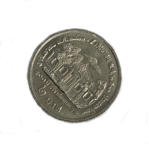 Thai Coin 2 Baht B.E.2533-1990 King Rama 5 n King Rama 9 Collectible Coin Money - Picture 6 of 12