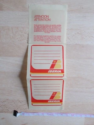 2 Airline Baggage Tags IBERIA - Image 1 of 2