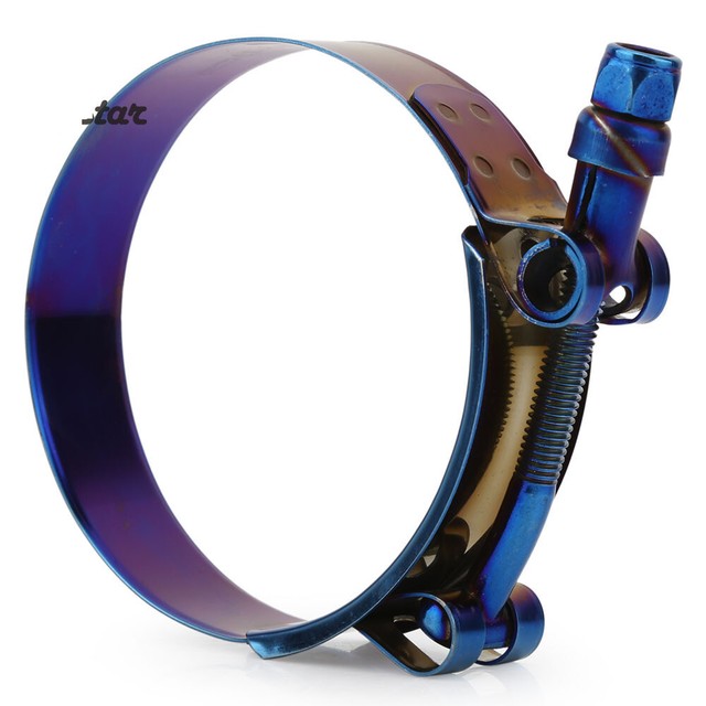 Universal 2.5'' 6573mm Titanium Blue Stainless Steel TBolt Silicone