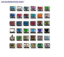 Italian Charms Lots to Choose from Italian Charm Links for your Bracelet (Set17)
