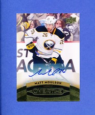 2015 UPPER DECK OVERTIME HOCKEY MATT MOULSON sabres GOLD auto FREE SHIPPING