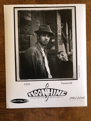 Moonshine Hip Hop Group Rare Vintage 8x10 Press Photo - Able & Vesuvio Arcane