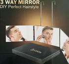 Jurson 360 Grad Schmink Spiegel Klappspiegel 3 Teilig LED Beleuchtet Haarstyling