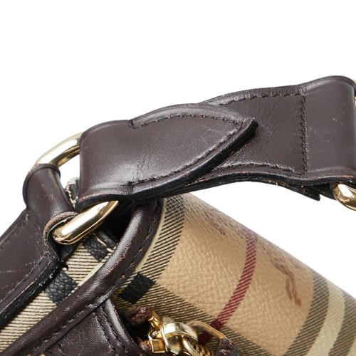 BURBERRY Haymarket Check Shadow Horse Shoulder Bag Women 【Used】 - Picture 9 of 14