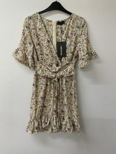 Pretty Little Thing Dress Size 10 Floral Corset Swing NEW With Tag