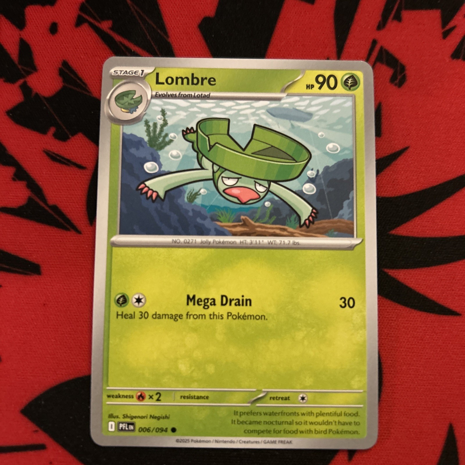 Lombre - POKEMON - Phantasmal Flames - 006/094 -