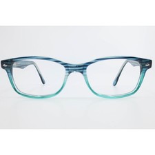 Laugh Out Loud LOL 21 Blue Teal Gradient Rectangular Eyeglasses 49-16-130 43168
