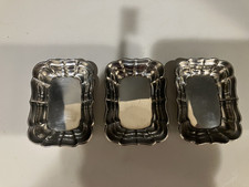THREE STERLING SILVER X958A REED & BARTON WINDSOR NUT TRAYS 2X3 MINT CONDITION