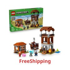 LEGO Minecraft The Pillager Outpost and Ravager Building Toy, 9 , 21278