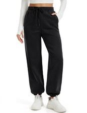 Sweatpants Women Winter Fleece Lined Thermal Baggy Joggers with Pockets Warm ...