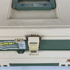 Plano 707 2 drawer Green and Beige Vintage Tacklebox Fishing Organizer
