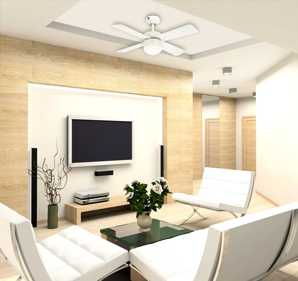 Dimmer LED Ceiling Fan with Remote Control Westinghouse Colosseum White 90cm - Image 4 of 4