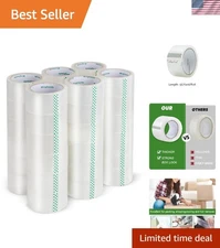 Durable 36 Rolls Clear Packaging Tape - 65 Yards x 2" Wide for Secure Shipping