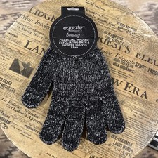 1 Pair Equate Beauty Charcoal Infused Exfoliating Bath Shower Gloves - NWT