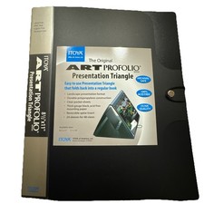 ITOYA Art Profolio Presentation Triangle 8.5x11 Portfolio Folder Black
