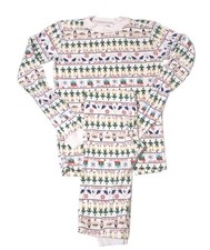 Holiday Elf Fair Isle Organic Cotton Pajama Set Youth 14 Hanna Andersson Unisex