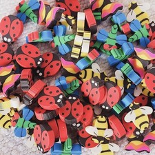 75 Pieces Mini Erasers for Kids, Bulk Small Animal Fruit Pencil Erasers