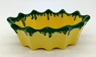 New ListingVintage McCoy Pottery Ripple Ware 1950 MCM Yellow with Green Drip Art Planter
