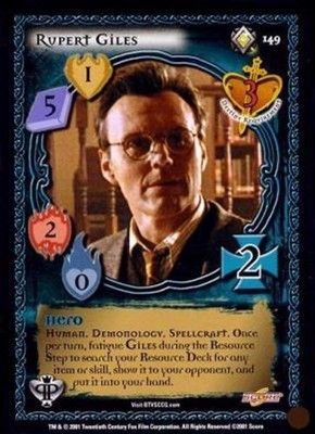 Rupert Giles - Lvl 2 - Pergamum Prophecy - Unlimited - Buffy CCG