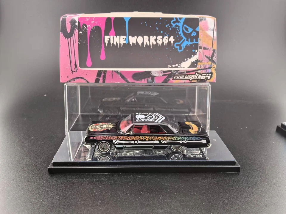 Chevrolet Impara delantero y trasero manejable Fine Works 1/64 Foto 3 de 4