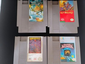 Nintendo NES Game Lot Sky Shark, Legacy of the Wizard, Gauntlet II, Captain Sky&hellip;