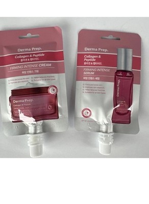 Derma Prep Collagen & Peptide Firming Cream & Serum Set 1.18 fl oz Face Care
