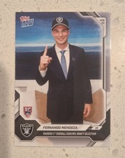 2026 Topps Now Fernando Mendoza Raiders 1st Overall 2026 NFL Draft Selection RC