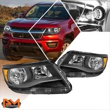 For 15-20 Chevy Colorado OE Factory Style Headlights Black Housing Amber Corner
